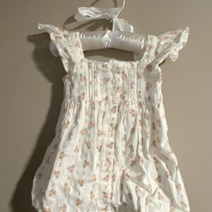 Janie and Jack White Baby Romper
